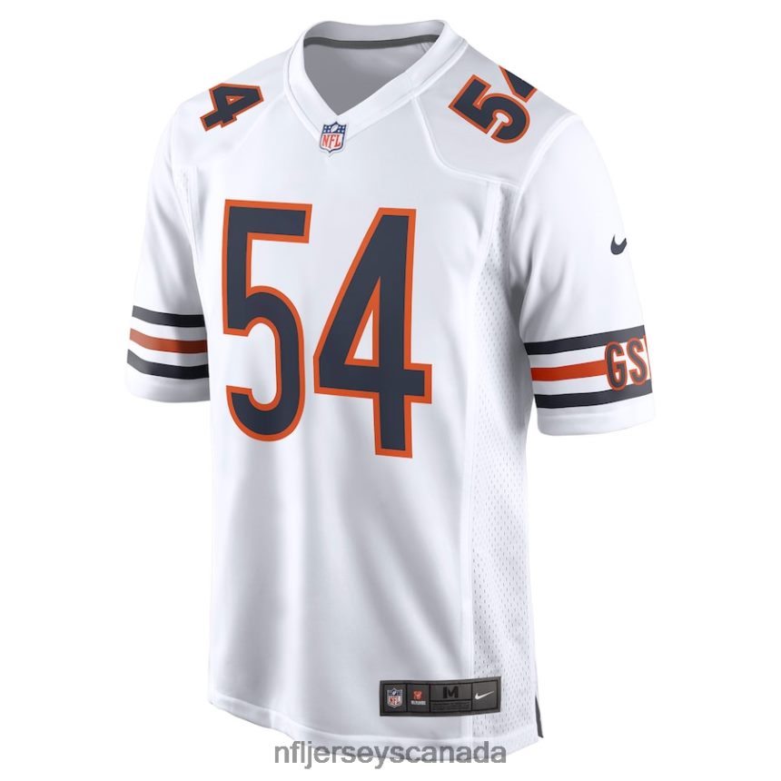 Men Chicago Bears Brian Urlacher Nike White Retired Player Game Jersey Clothing NFL TBXFR61665