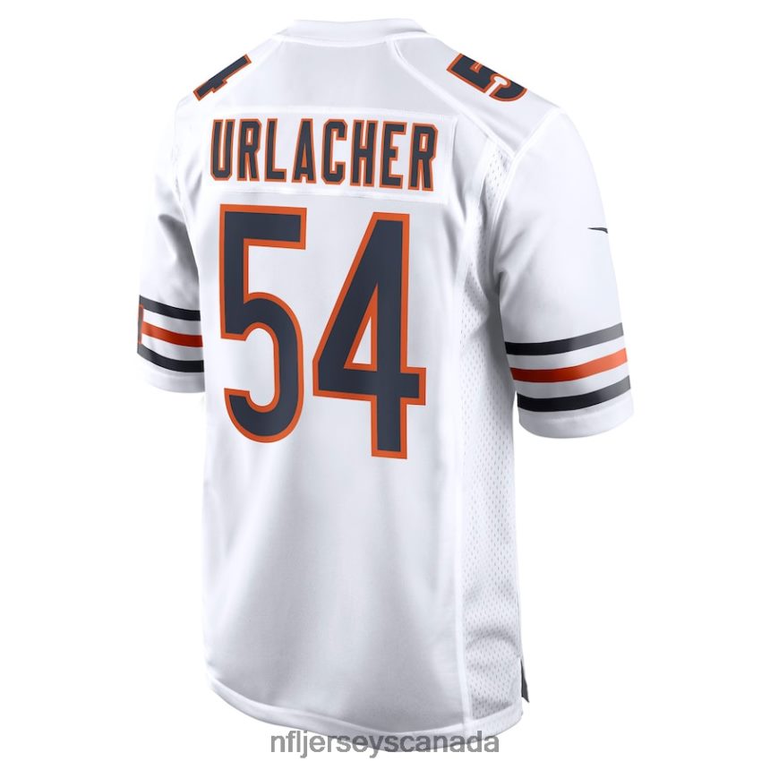 Men Chicago Bears Brian Urlacher Nike White Retired Player Game Jersey Clothing NFL TBXFR61665