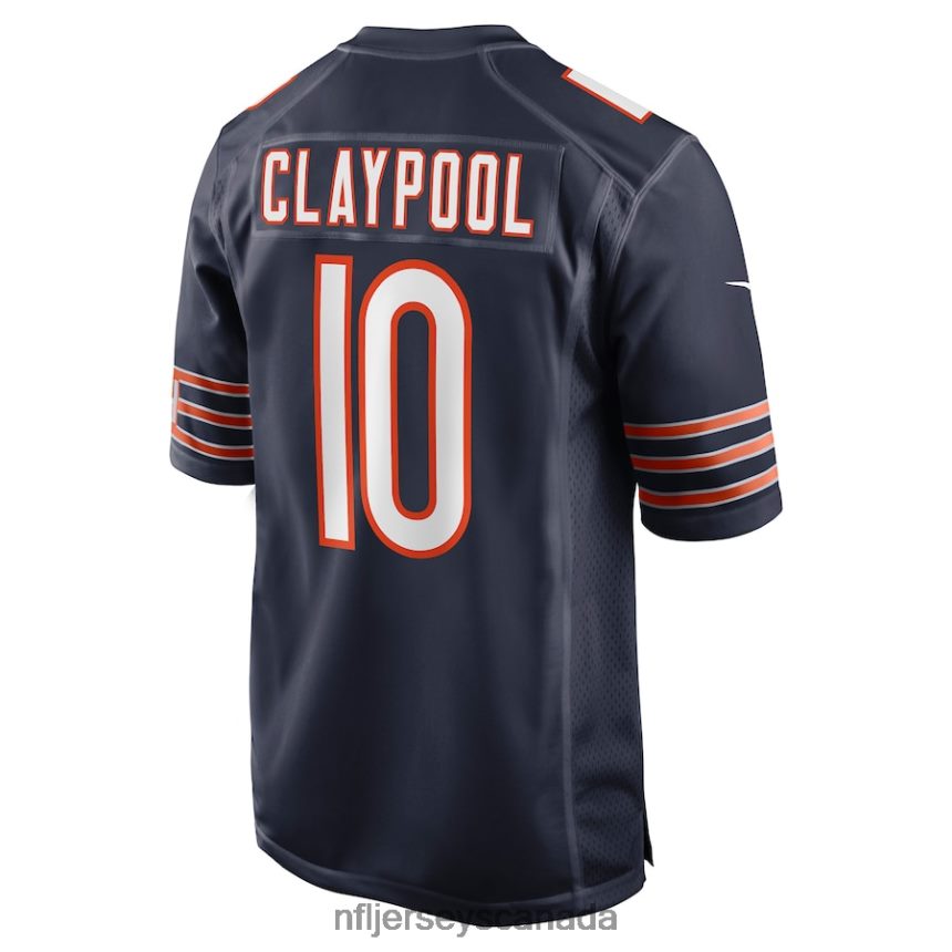 Men Chicago Bears Chase Claypool Nike Navy Game Player Jersey Clothing NFL TBXFR62091