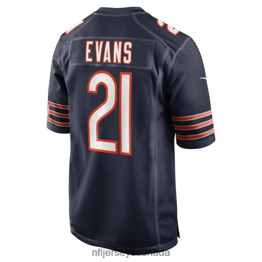 Men Chicago Bears Darrynton Evans Nike Navy Game Player Jersey Clothing NFL TBXFR63808