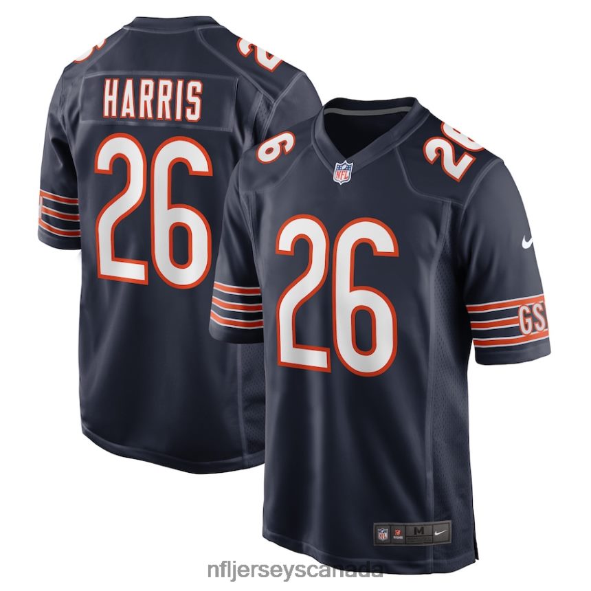 Men Chicago Bears Davontae Harris Nike Navy Game Player Jersey Clothing NFL TBXFR66022