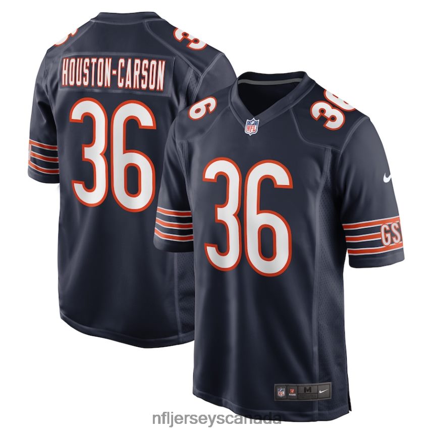 Men Chicago Bears DeAndre Houston-Carson Nike Navy Game Player Jersey Clothing NFL TBXFR63636