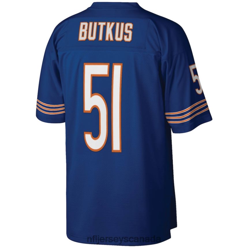 Men Chicago Bears Dick Butkus Mitchell  Ness Navy Legacy Replica Jersey Clothing NFL TBXFR63880