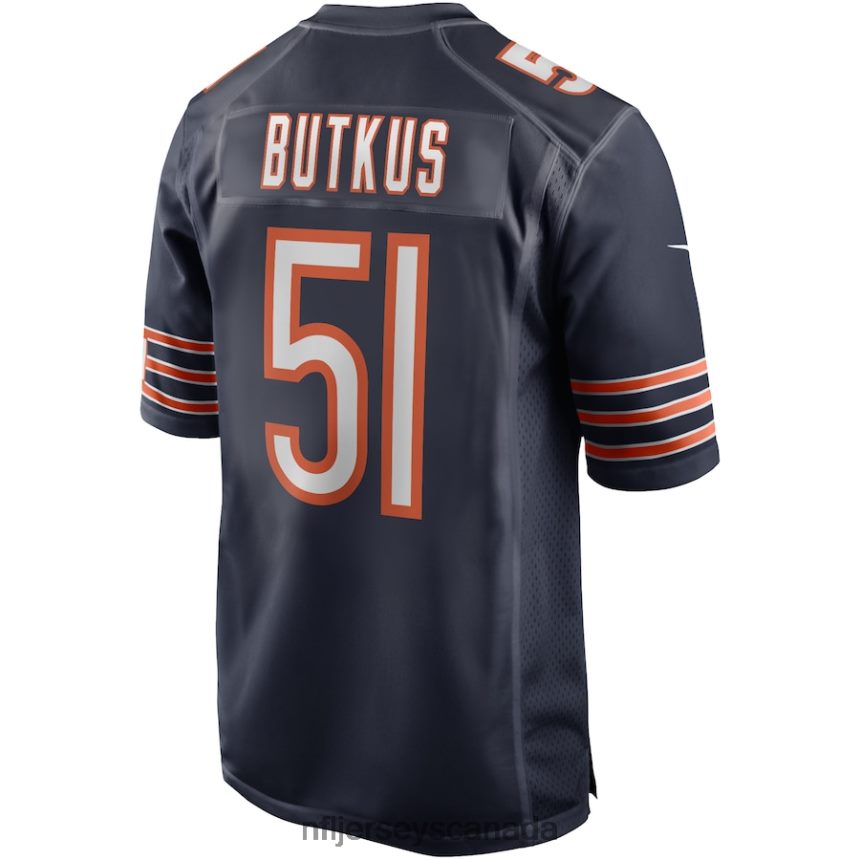 Men Chicago Bears Dick Butkus Nike Navy Game Retired Player Jersey Clothing NFL TBXFR6653