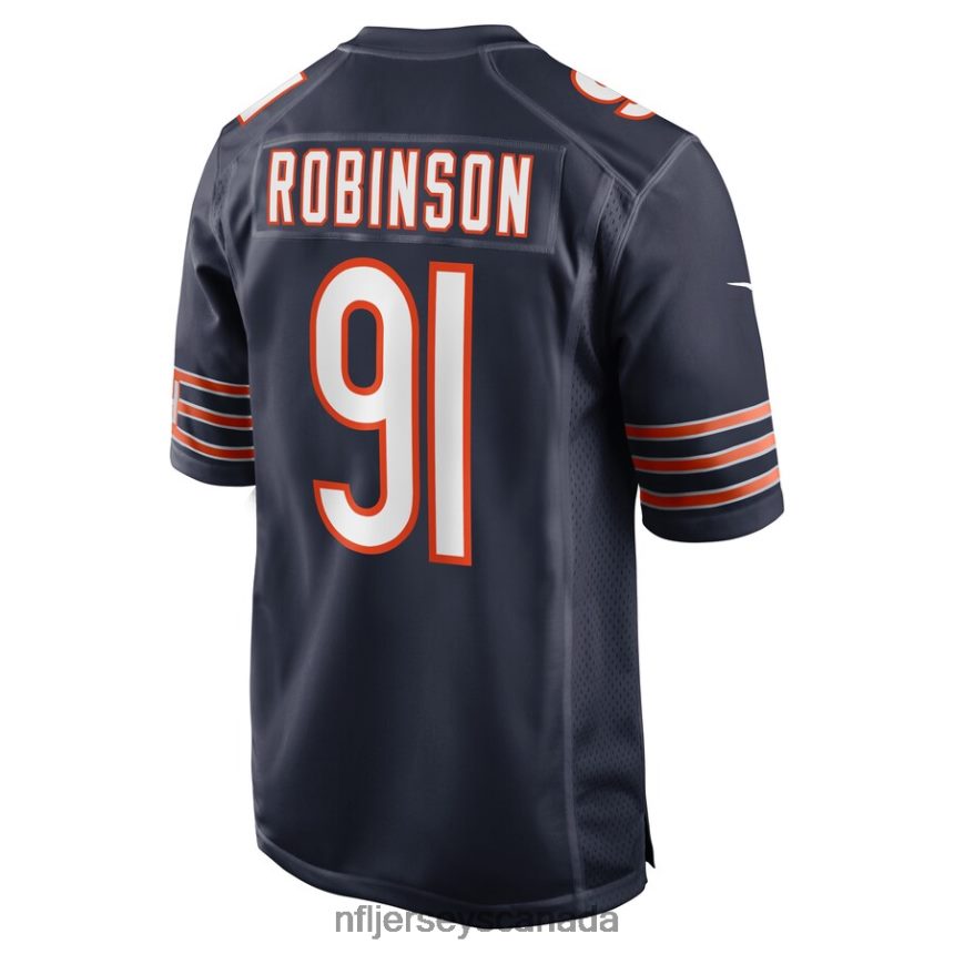 Men Chicago Bears Dominique Robinson Nike Navy Game Player Jersey Clothing NFL TBXFR66194
