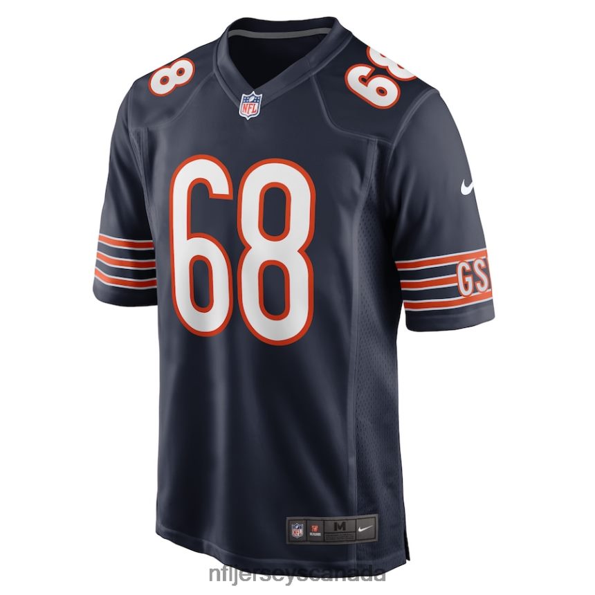 Men Chicago Bears Doug Kramer Nike Navy Game Player Jersey Clothing NFL TBXFR66209