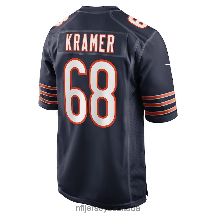 Men Chicago Bears Doug Kramer Nike Navy Game Player Jersey Clothing NFL TBXFR66209