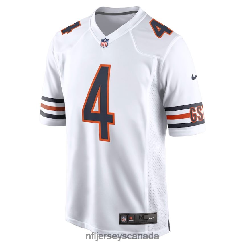 Men Chicago Bears Eddie Jackson Nike White Game Jersey Clothing NFL TBXFR63205