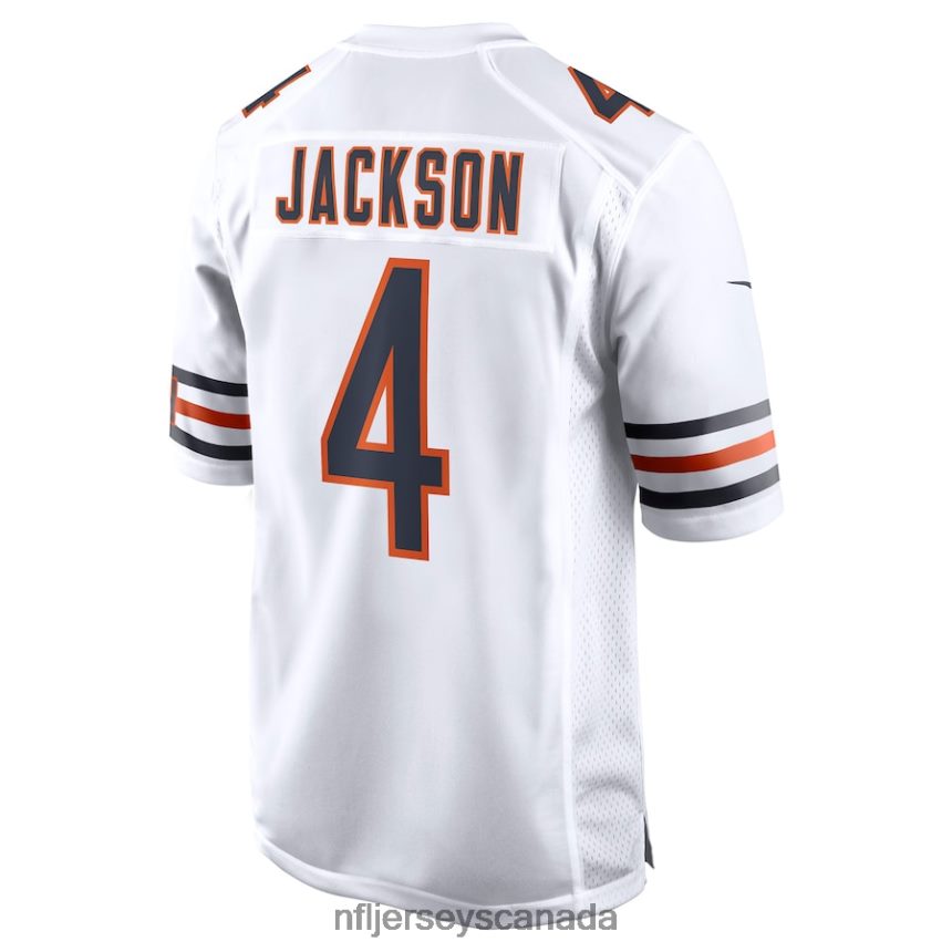 Men Chicago Bears Eddie Jackson Nike White Game Jersey Clothing NFL TBXFR63205
