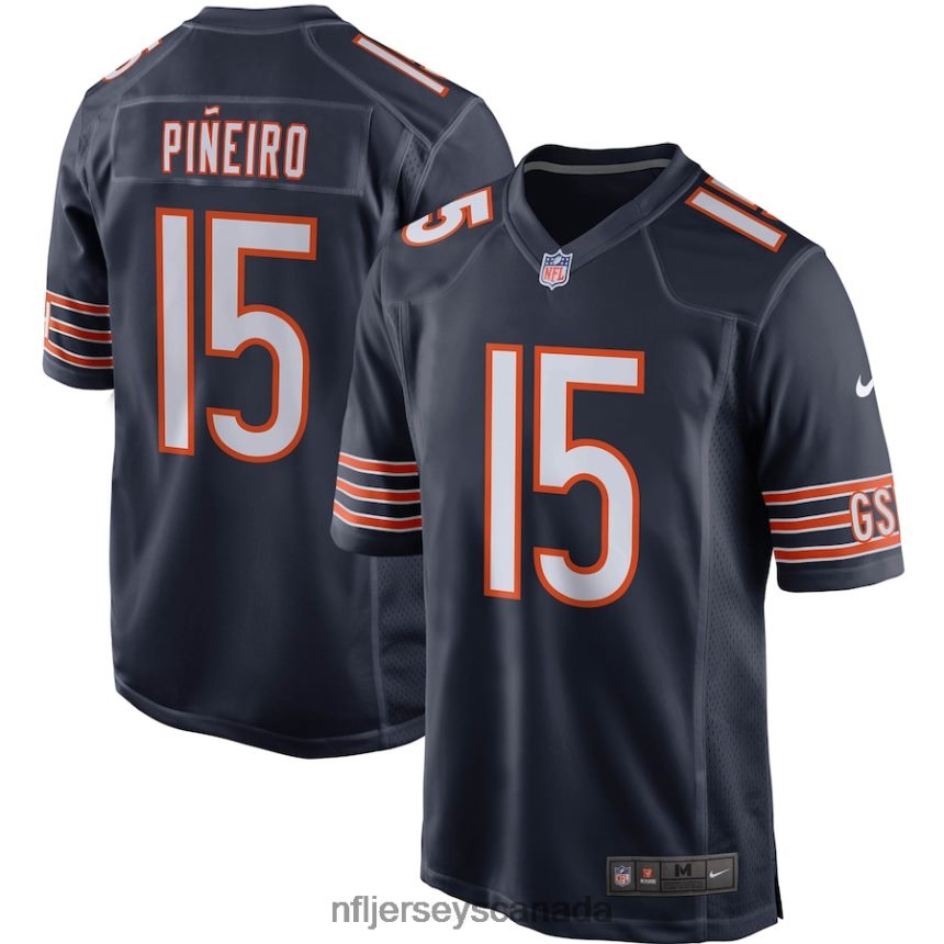 Men Chicago Bears Eddy Pineiro Nike Navy Game Player Jersey Clothing NFL TBXFR64941