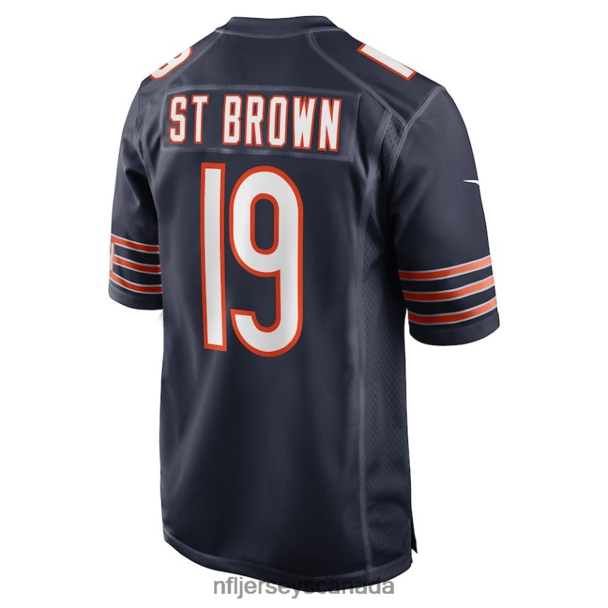 Men Chicago Bears Equanimeous St Brown Nike Navy Game Player Jersey Clothing NFL TBXFR63842