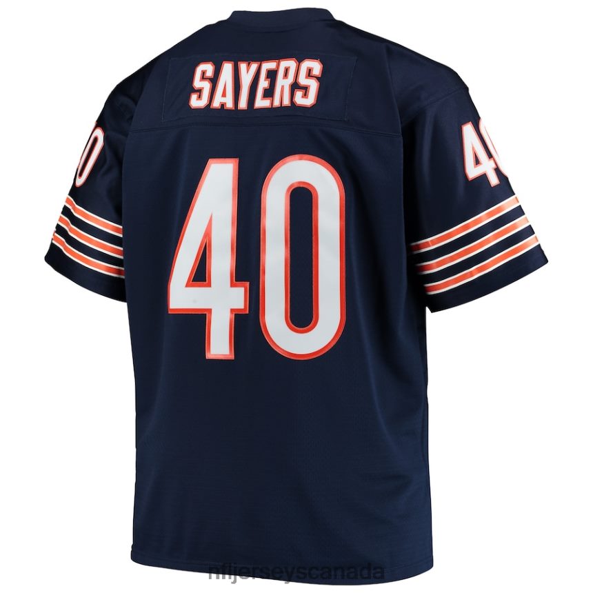 Men Chicago Bears Gale Sayers Mitchell  Ness Navy Big  Tall 1969 Retired Player Replica Jersey Clothing NFL TBXFR61998