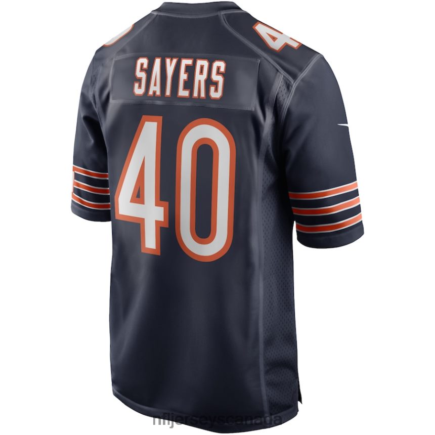 Men Chicago Bears Gale Sayers Nike Navy Game Retired Player Jersey Clothing NFL TBXFR6927