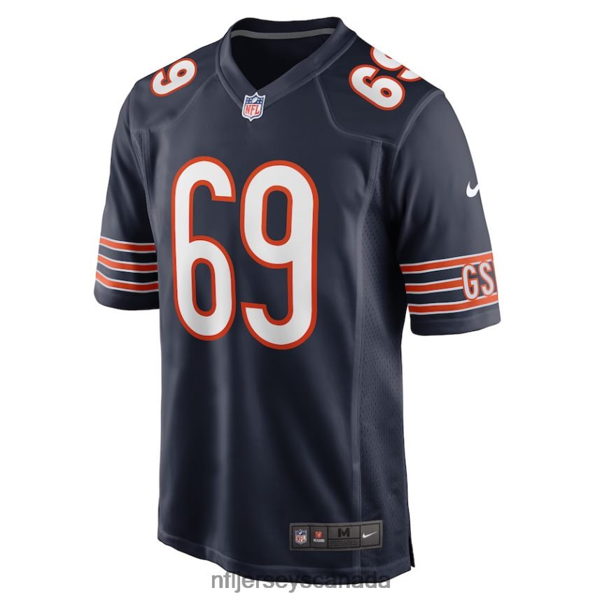 Men Chicago Bears Ja\Tyre Carter Nike Navy Game Player Jersey Clothing NFL TBXFR64409