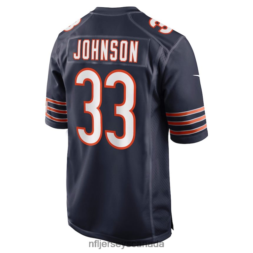 Men Chicago Bears Jaylon Johnson Nike Navy Game Jersey Clothing NFL TBXFR64155
