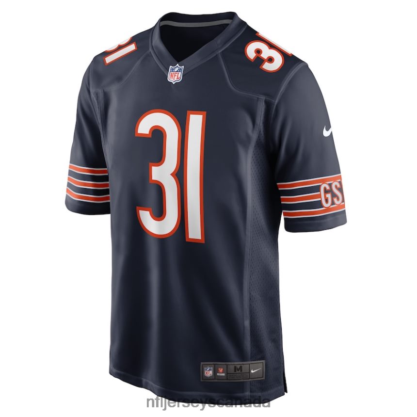 Men Chicago Bears Jaylon Jones Nike Navy Game Player Jersey Clothing NFL TBXFR64386