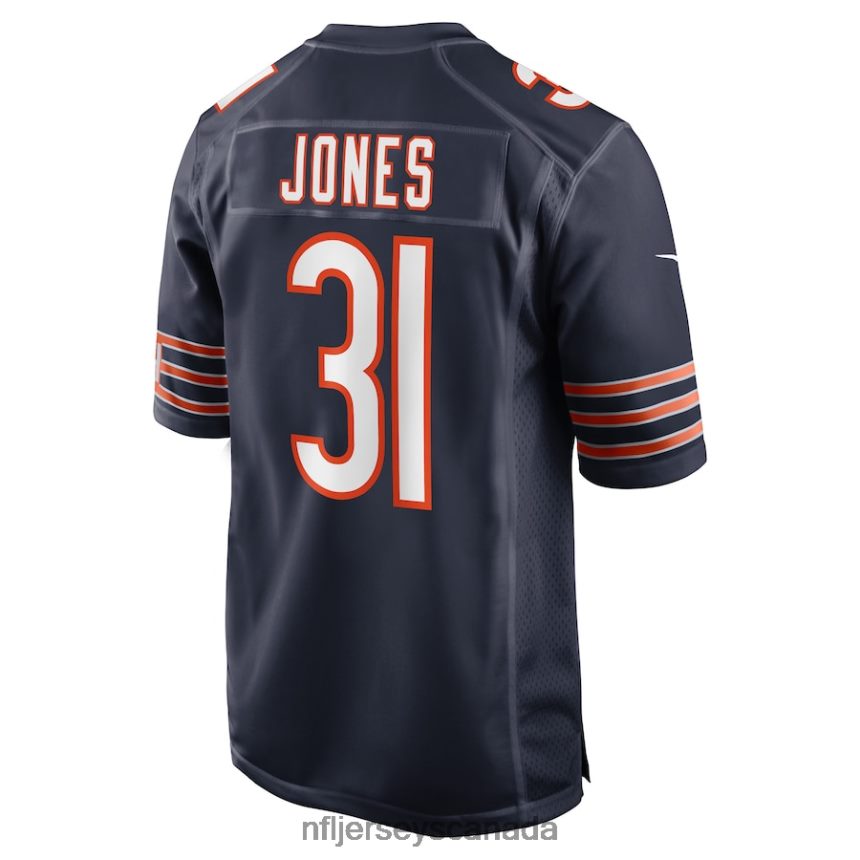 Men Chicago Bears Jaylon Jones Nike Navy Game Player Jersey Clothing NFL TBXFR64386