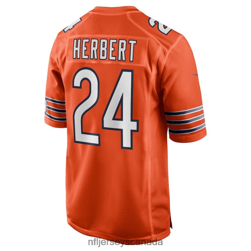 Men Chicago Bears Khalil Herbert Nike Orange Alternate Game Player Jersey Clothing NFL TBXFR62066