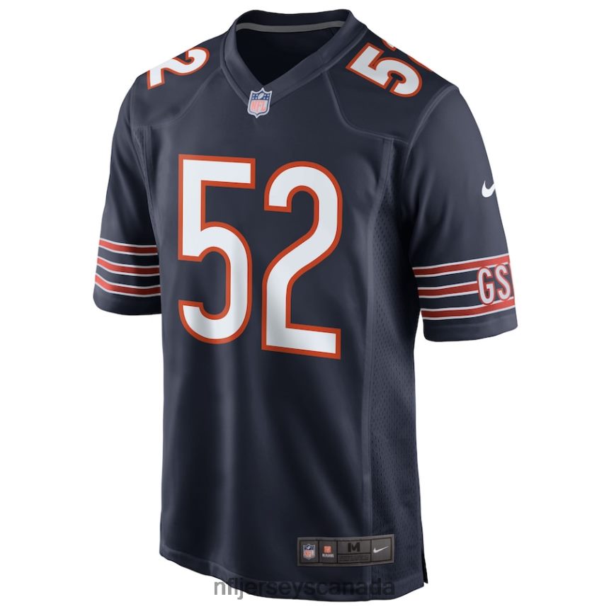Men Chicago Bears Khalil Mack Nike Navy Game Player Jersey Clothing NFL TBXFR61733