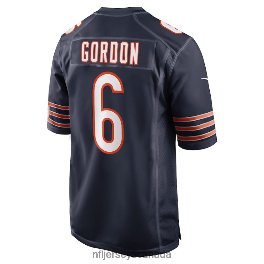 Men Chicago Bears Kyler Gordon Nike Navy Game Player Jersey Clothing NFL TBXFR62522