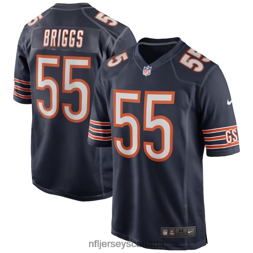 Men Chicago Bears Lance Briggs Nike Navy Game Retired Player Jersey Clothing NFL TBXFR64353