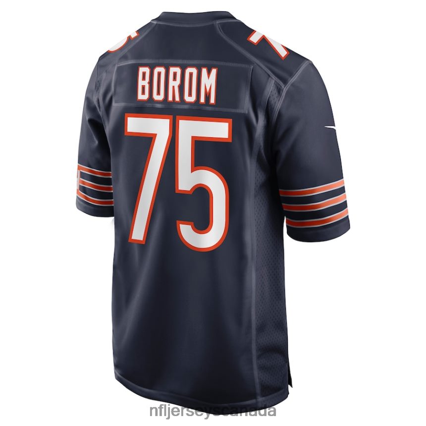 Men Chicago Bears Larry Borom Nike Navy Game Jersey Clothing NFL TBXFR66870