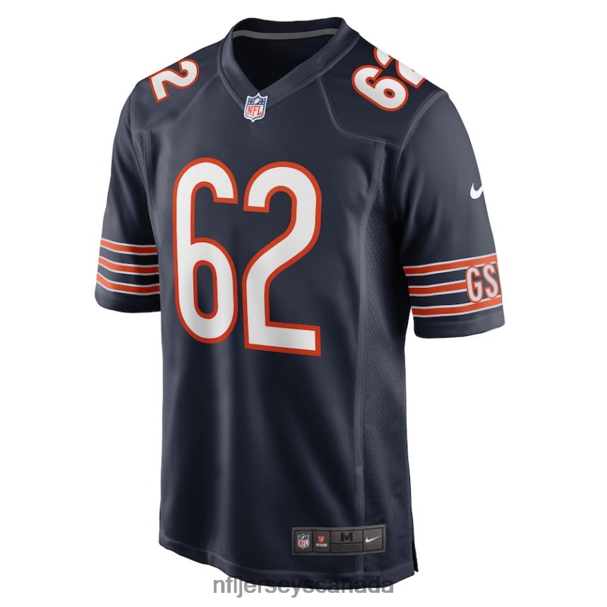 Men Chicago Bears Lucas Patrick Nike Navy Game Jersey Clothing NFL TBXFR64309