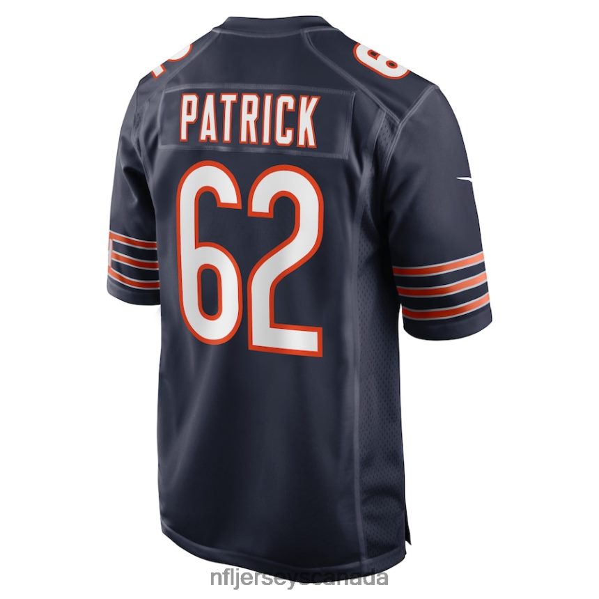 Men Chicago Bears Lucas Patrick Nike Navy Game Jersey Clothing NFL TBXFR64309