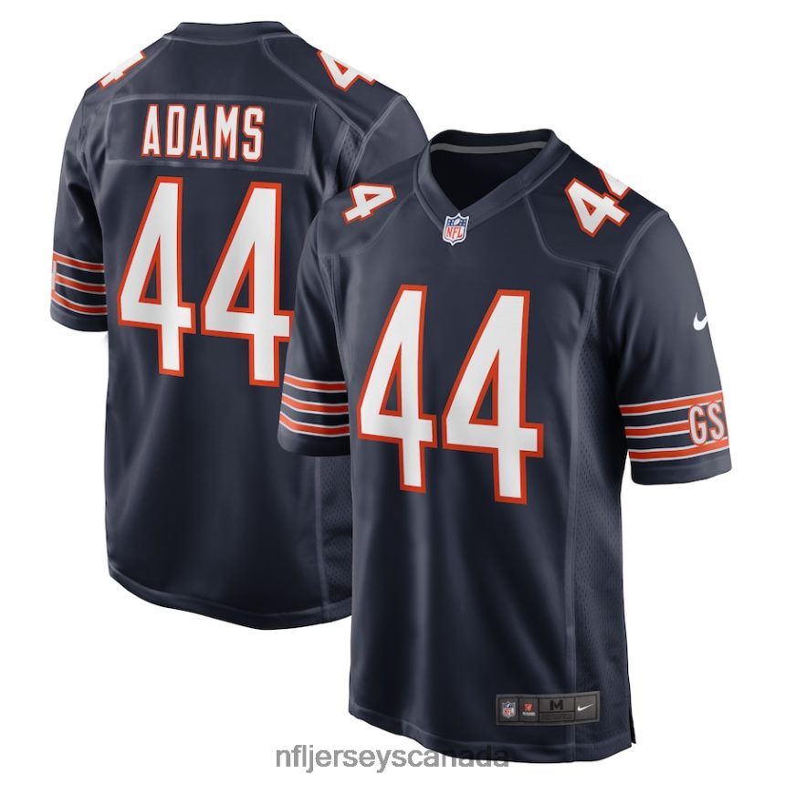 Men Chicago Bears Matthew Adams Nike Navy Game Player Jersey Clothing NFL TBXFR65700