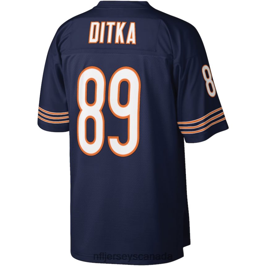 Men Chicago Bears Mike Ditka Mitchell  Ness Navy Legacy Replica Jersey Clothing NFL TBXFR65493