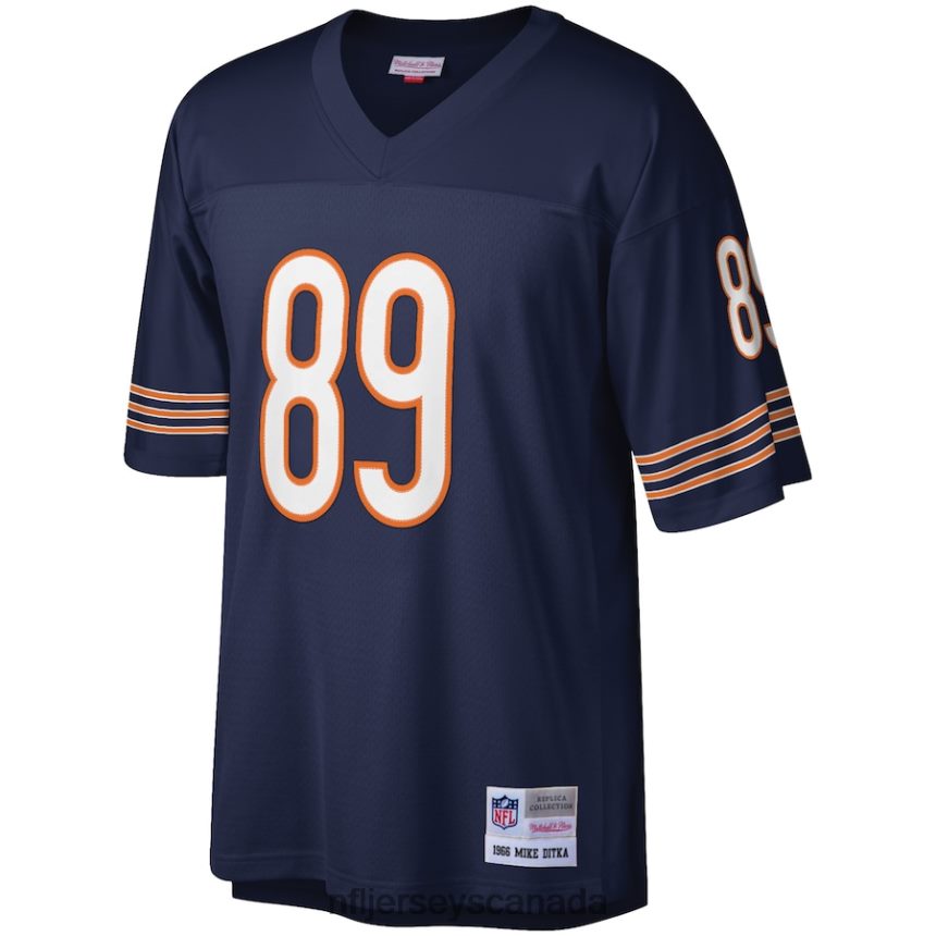 Men Chicago Bears Mike Ditka Mitchell  Ness Navy Retired Player Legacy Replica Jersey Clothing NFL TBXFR63853