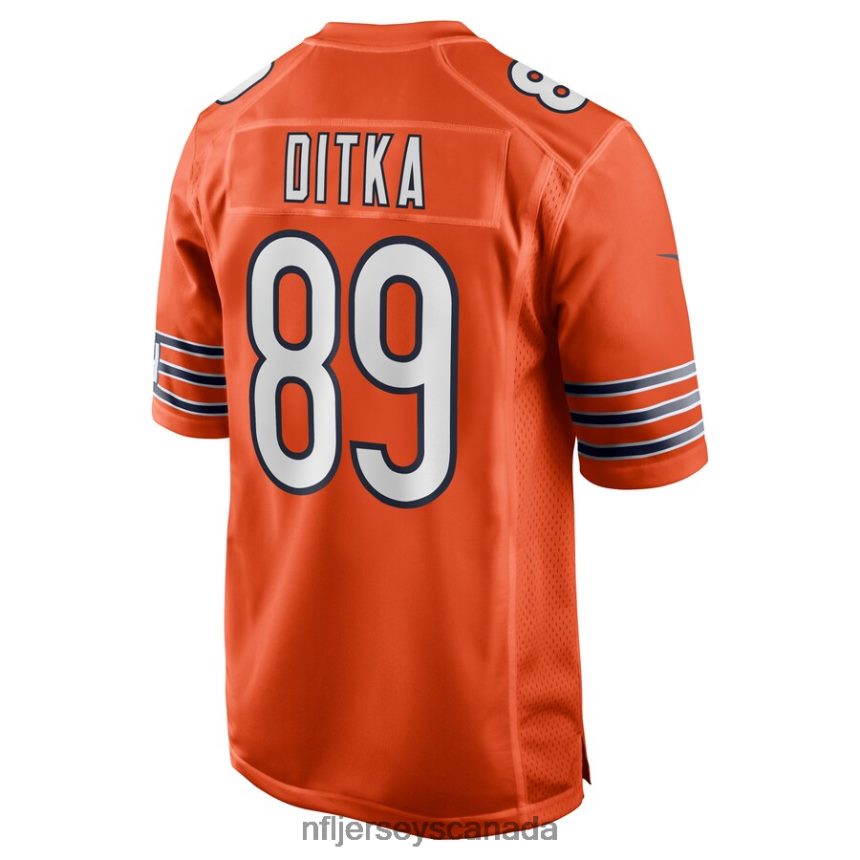 Men Chicago Bears Mike Ditka Nike Orange Retired Player Jersey Clothing NFL TBXFR62239