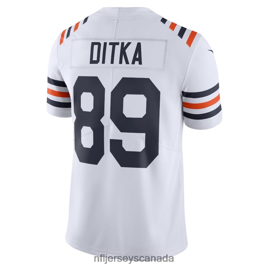 Men Chicago Bears Mike Ditka Nike White 2019 Alternate Classic Retired Player Limited Jersey Clothing NFL TBXFR62997