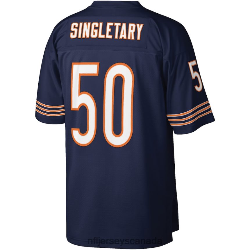 Men Chicago Bears Mike Singletary Mitchell  Ness Navy Legacy Replica Jersey Clothing NFL TBXFR63277