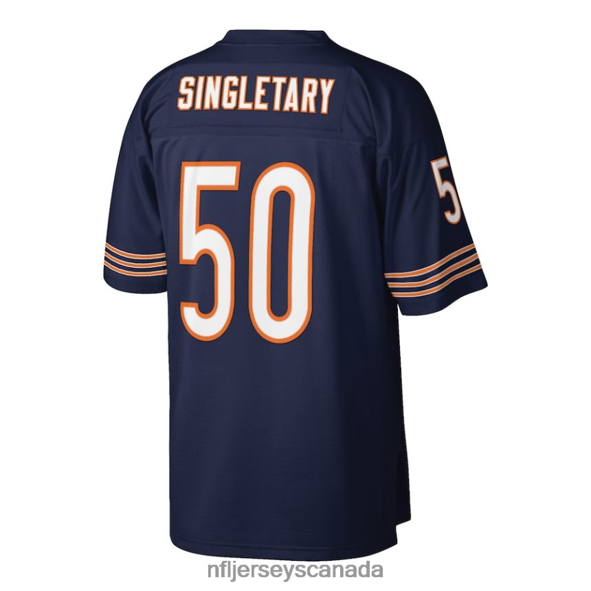 Men Chicago Bears Mike Singletary Mitchell  Ness Navy Retired Player Legacy Replica Jersey Clothing NFL TBXFR62800