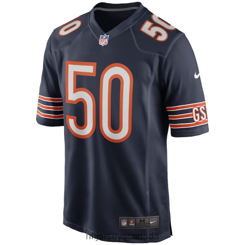 Men Chicago Bears Mike Singletary Nike Navy Game Retired Player Jersey Clothing NFL TBXFR6679
