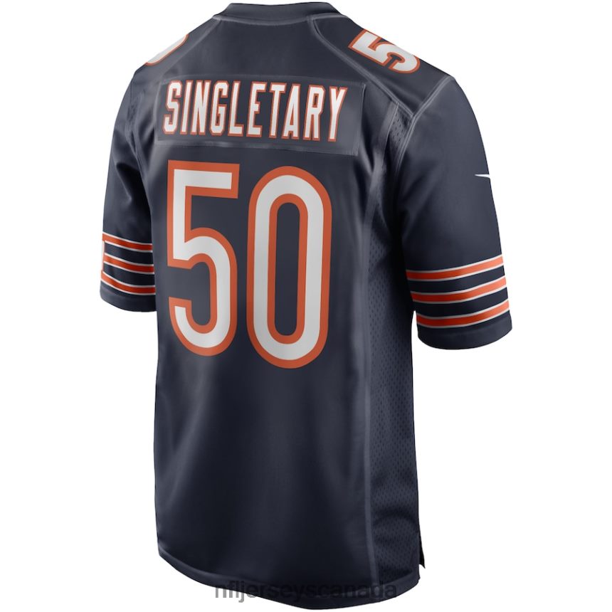 Men Chicago Bears Mike Singletary Nike Navy Game Retired Player Jersey Clothing NFL TBXFR6679