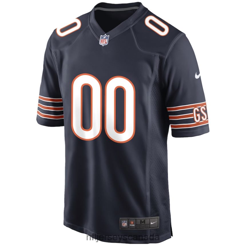 Men Chicago Bears Nike Navy Custom Game Jersey Clothing NFL TBXFR670
