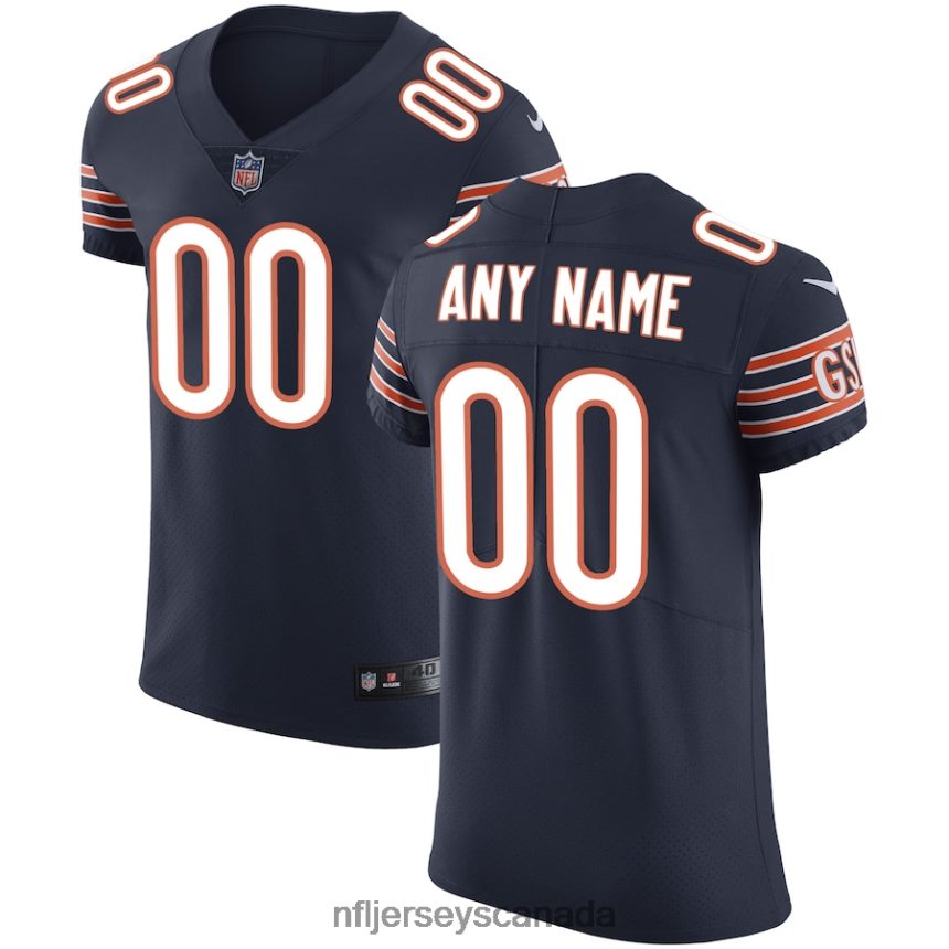 Men Chicago Bears Nike Navy Vapor Untouchable Custom Elite Jersey Clothing NFL TBXFR6440