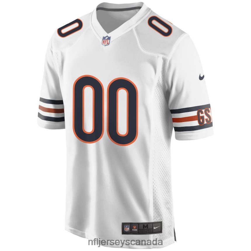 Men Chicago Bears Nike White Custom Game Jersey Clothing NFL TBXFR6491