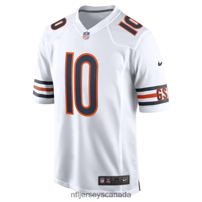 Men Chicago Bears Nike White Game Player Jersey Clothing NFL TBXFR63153