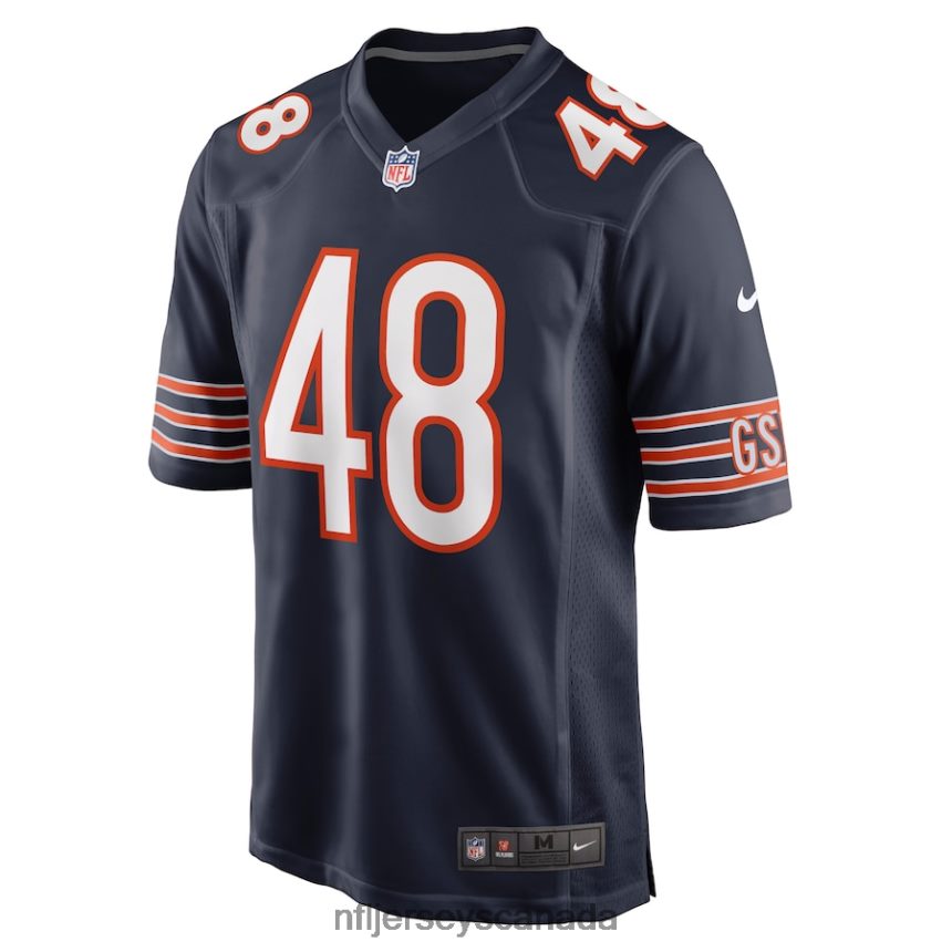 Men Chicago Bears Patrick Scales Nike Navy Game Jersey Clothing NFL TBXFR64345