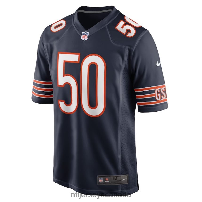 Men Chicago Bears Sterling Weatherford Nike Navy Game Player Jersey Clothing NFL TBXFR64370