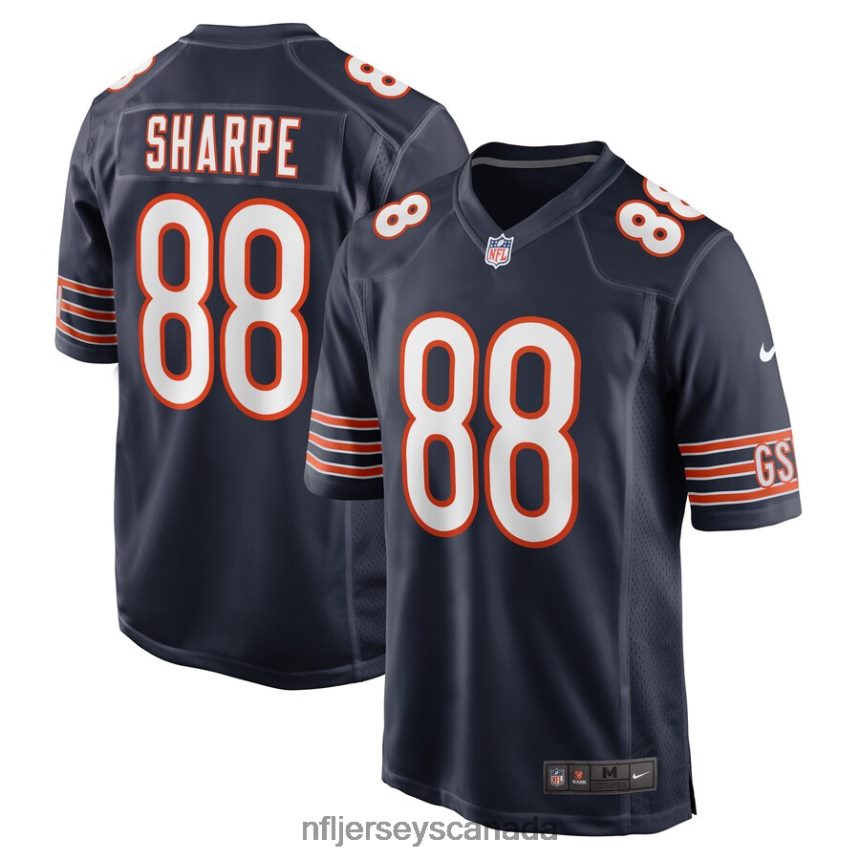 Men Chicago Bears Tajae Sharpe Nike Navy Game Player Jersey Clothing NFL TBXFR67093