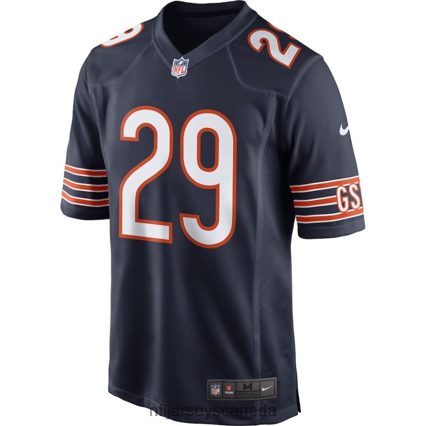 Men Chicago Bears Tarik Cohen Nike Navy Game Player Jersey Clothing NFL TBXFR64887