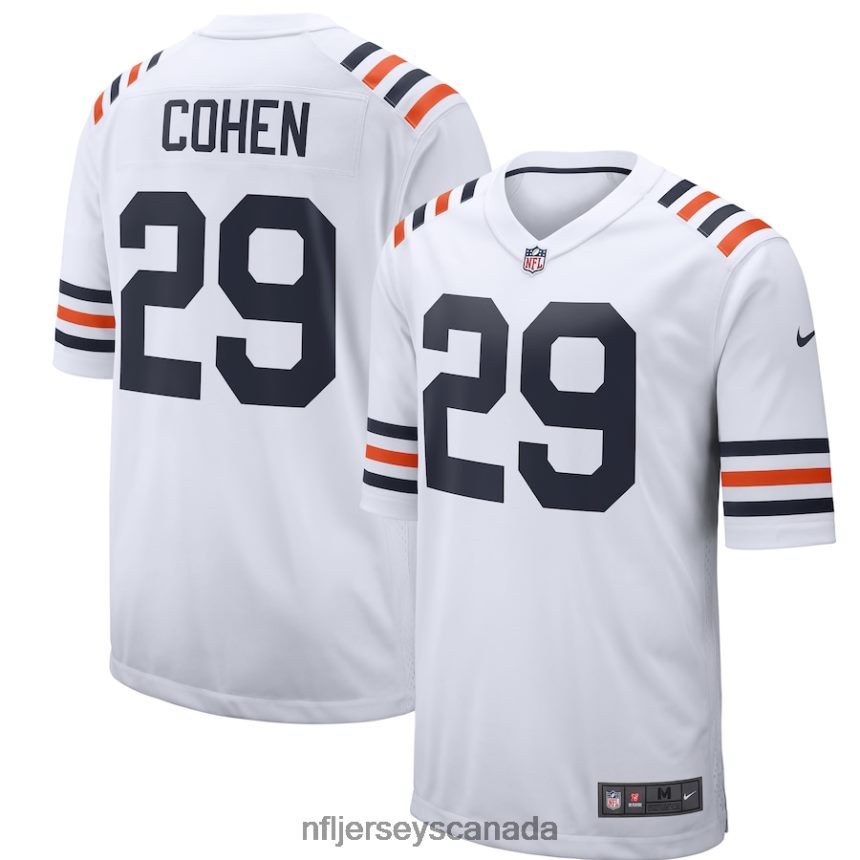 Men Chicago Bears Tarik Cohen Nike White 2019 Alternate Classic Game Jersey Clothing NFL TBXFR65000