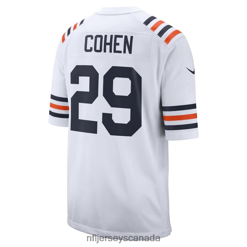 Men Chicago Bears Tarik Cohen Nike White 2019 Alternate Classic Game Jersey Clothing NFL TBXFR65000