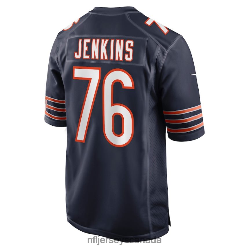 Men Chicago Bears Teven Jenkins Nike Navy Game Jersey Clothing NFL TBXFR63147