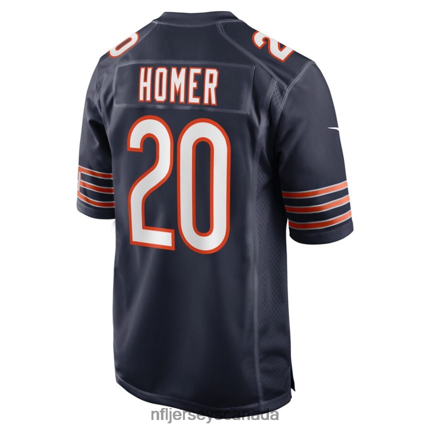 Men Chicago Bears Travis Homer Nike Navy Game Player Jersey Clothing NFL TBXFR6713