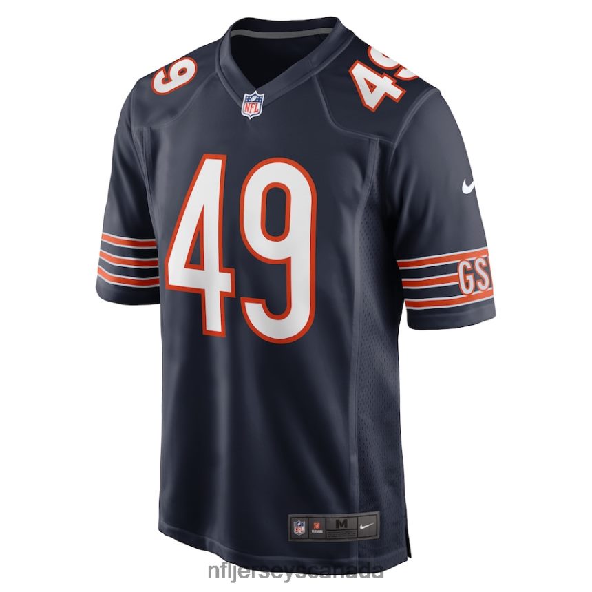 Men Chicago Bears Tremaine Edmunds Nike Navy Game Player Jersey Clothing NFL TBXFR61560